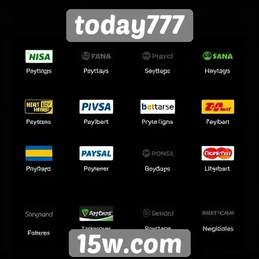 Métodos de pagamento disponíveis no today777